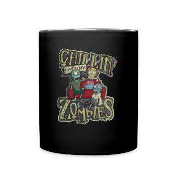 Costume d'Halloween Ecole Enfants Cadeau Zombie - Mug uni - noir - Devant