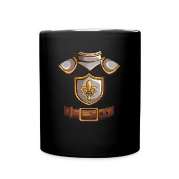 Knight Costume Knigth Templer Carnival Kids Gift - Full Colour Mug - black - Front