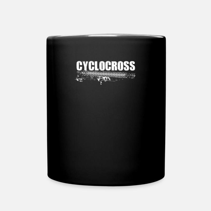 Cyclocross Crossrad Querfeldein Fahrrad Geschenk - Tasse einfarbig - Schwarz