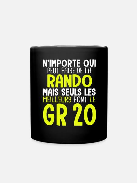 Cadeau randonnée les meilleurs font le GR 20 rando - Mug uni - noir