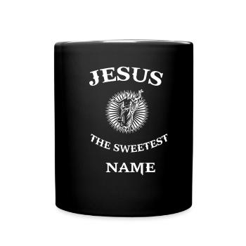 Jesus Christus Spruch Christentum Religion Gott - Tasse einfarbig - Schwarz - Vorne