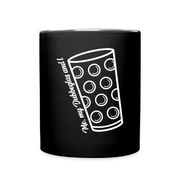 Me, my Dubbeglas and I - Full Colour Mug - black - Front
