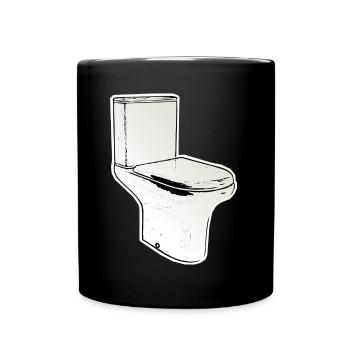 Toilet - Full Colour Mug - black - Front