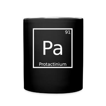 Pa Nom Prénom Chimie Tableau périodique Éléments - Mug uni - noir - Devant