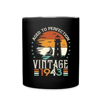 1943 Birthday 80 Years Shirt from 1943 - Full Colour Mug - black - Front