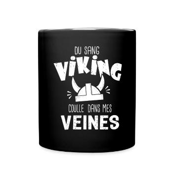 viking origine Danenark Suède norvége - Mug uni - noir - Devant