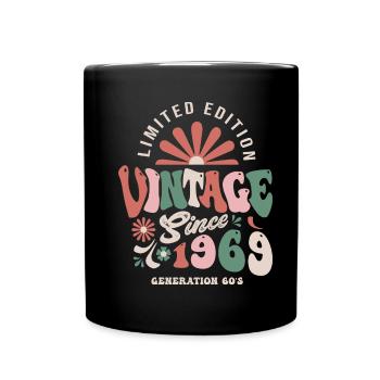 1969 Anniversaire 1969 vintage - Mug uni - noir - Devant