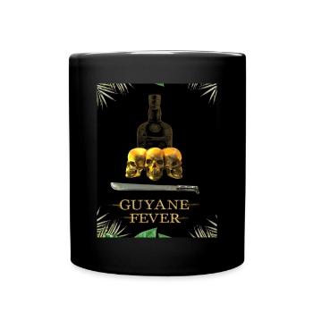 Guyana-Fieber ODER Totenkopf & Machete 01 - Tasse einfarbig - Schwarz - Vorne