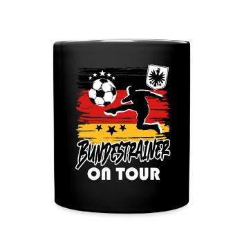 Fußball Deutschland Fussball Fan Bundestrainer - Tasse einfarbig - Schwarz - Vorne