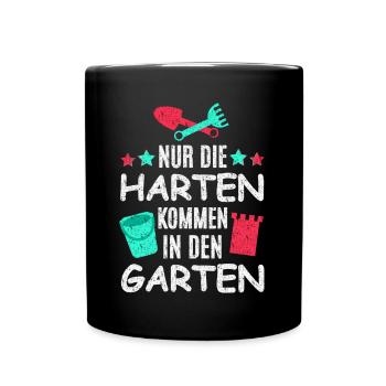 Garten Spielen - Tasse einfarbig - Schwarz - Vorne