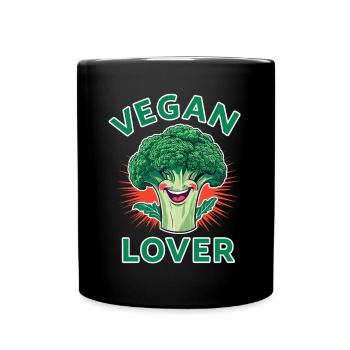 Amateur de végétalien - Mug uni - noir - Devant