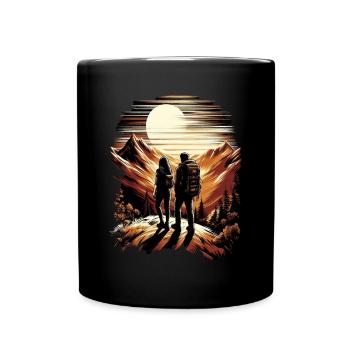 Sunrise: Discover the world together! - Full Colour Mug - black - Front