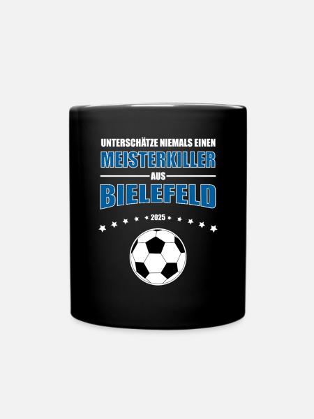 Pokal Meisterkiller Bielefeld 2025 Pokalfinale - Tasse einfarbig - Schwarz
