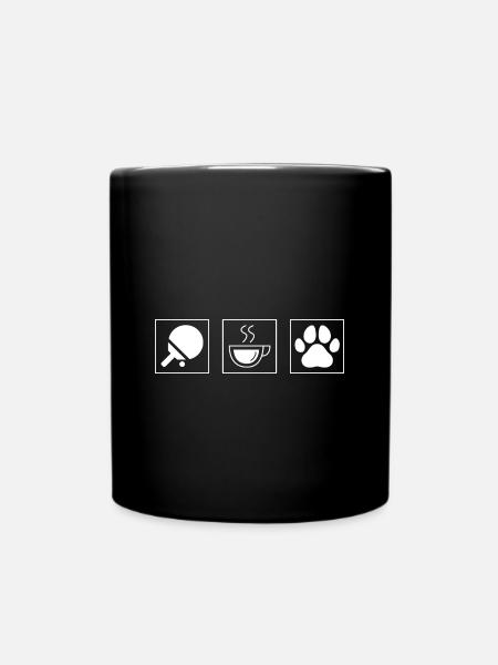 Tischtennis - Tasse einfarbig - Schwarz