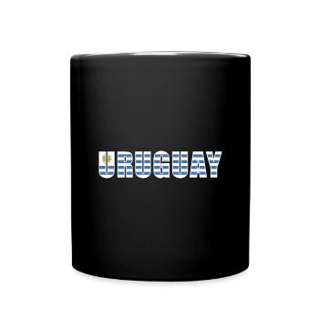 Uruguay Rugby - Tasse einfarbig - Schwarz - Vorne