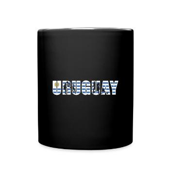 Uruguay Rugby - Tasse einfarbig - Schwarz - Vorne