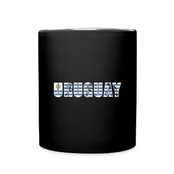 Uruguay Rugby - Tasse einfarbig - Schwarz - Vorne
