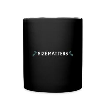 Size Matters Whitewater Kayaking - Full Colour Mug - black - Front