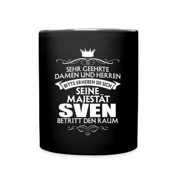 SVEN - Majestät - Tasse einfarbig - Schwarz - Vorne