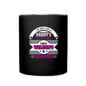 Je ne suis pas juste la petite fille de papa i sur les soudeurs - Mug uni - noir - Devant