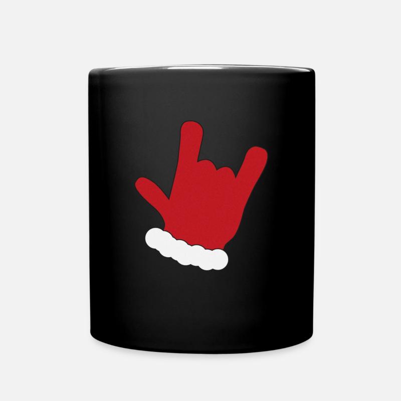 Natale - Tazza monocolore - nero