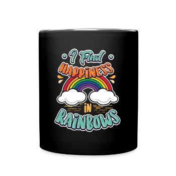 Gay Pride Schwul Lesbisch LGBT LGBTQ Geschenk - Tasse einfarbig - Schwarz - Vorne
