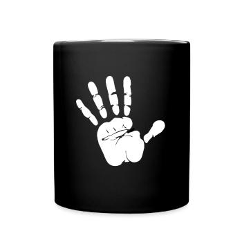 High-Five - Tasse einfarbig - Schwarz - Vorne
