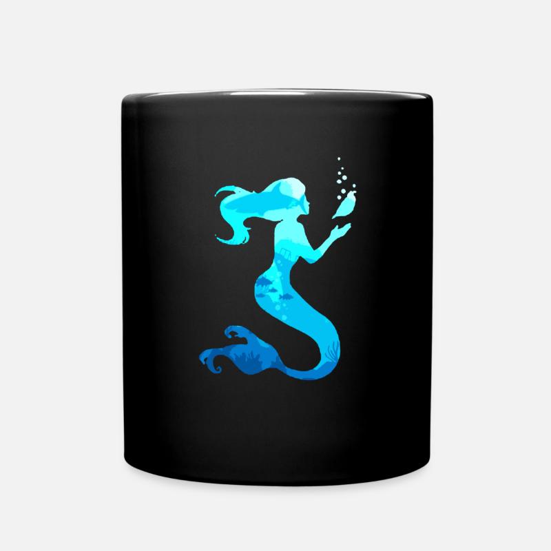 Sirène sirène sirène conte de fées - Mug uni - noir