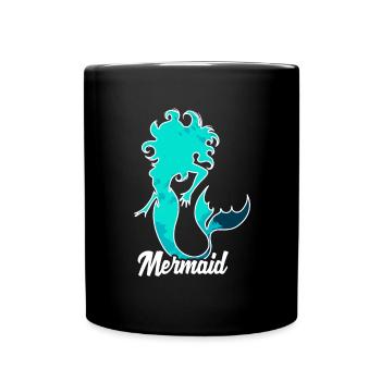Mermaid mermaid mermaid fairy tale - Full Colour Mug - black - Front