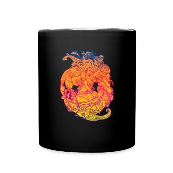 Mermaid mermaid mermaid fairy tale - Full Colour Mug - black - Front