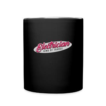 CHEMISE DE TRAVAIL CADEAU GRAND ÉLECTRICIEN MOTIF - Mug uni - noir - Devant