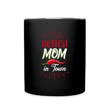 Sexy Ehefrau oder Geschenk für Mutter scharf - Tasse einfarbig - Schwarz - Vorne