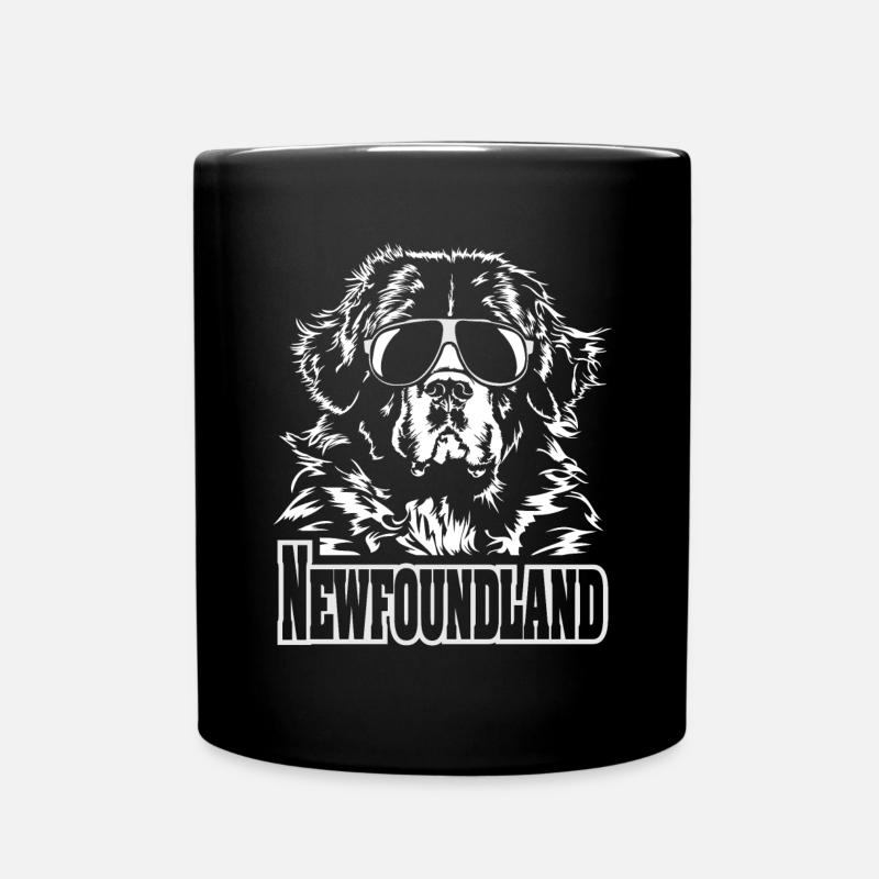 NEWFOUNDLAND cool Wilsigns Hund Hunde Geschenke - Tasse einfarbig - Schwarz