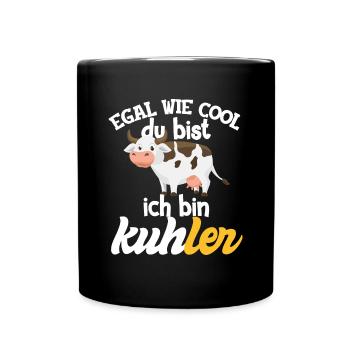 Cadeau pour le producteur laitier je suis vache lait vache - Mug uni - noir - Devant