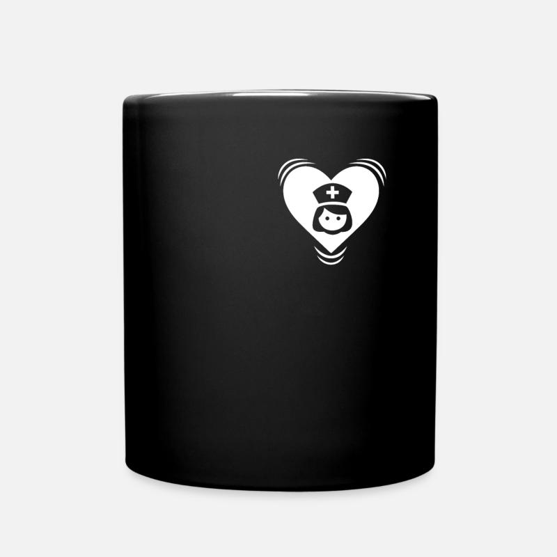 Krankenschwester - Tasse einfarbig - Schwarz