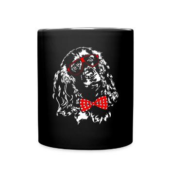 COCKER SPANIEL cadeau de chiens wilsigns garçon mignon - Mug uni - noir - Devant