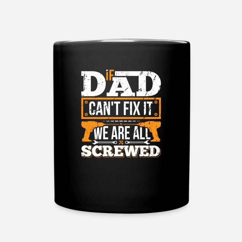 Cadeau papa bricoleur si papa ne peut pas le réparer - Mug uni - noir
