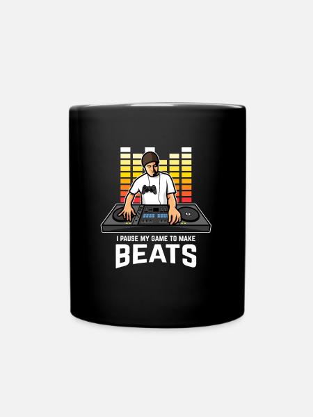 DJ Gamer Gift Deejay Disc Jockey Beatmaker - Mug uni - noir