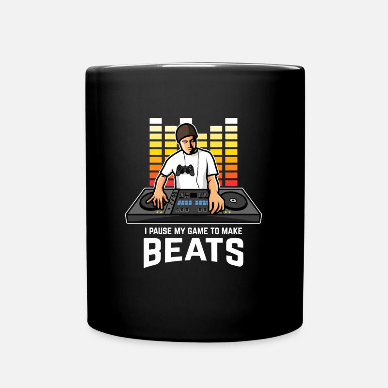 DJ Gamer Gift Deejay Disc Jockey Beatmaker - Mug uni - noir