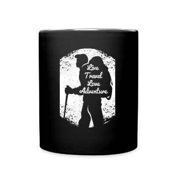 Voyage Voyage Vacances Aventure Touriste Cadeau - Mug uni - noir - Devant