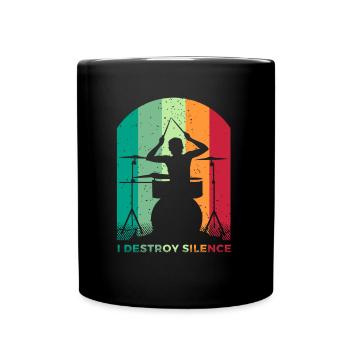Batterie Percussion Percussion - Mug uni - noir - Devant