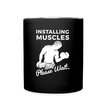 Weightlifter Fitness Strength Training Strength Training - Full Colour Mug - black - Front