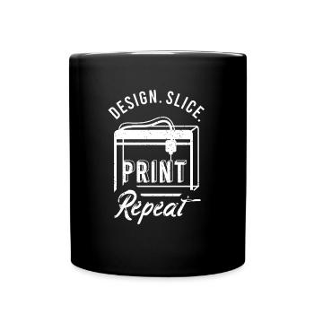 3D Druck Geschenk Lustiger Spruch 3D Print - Tasse einfarbig - Schwarz - Vorne