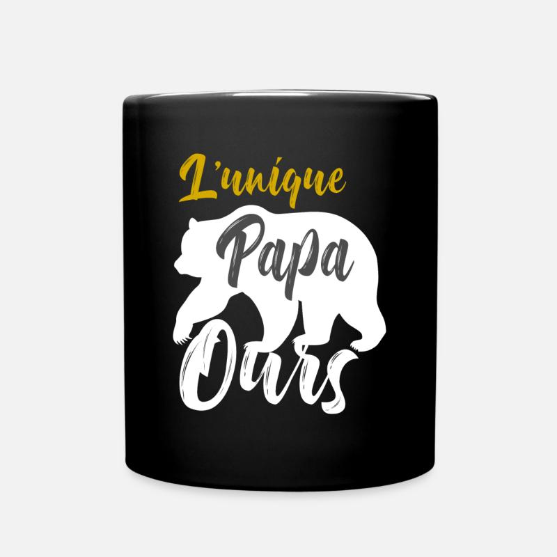 papa ours - Mug uni - noir