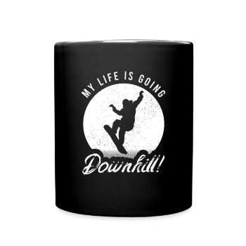 Conception de sports d'hiver de snowboard pour les snowboarders - Mug uni - noir - Devant