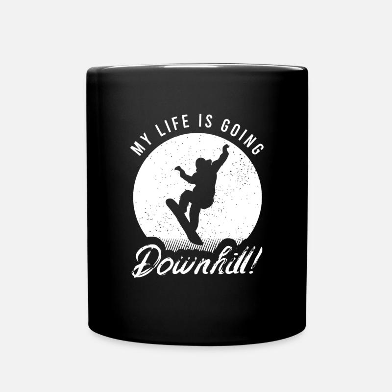 Conception de sports d'hiver de snowboard pour les snowboarders - Mug uni - noir