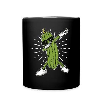 Dab concombre concombre dab légume amateur végétalien - Mug uni - noir - Devant