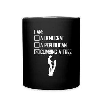 Baumklettern Baumpfleger Arborist Baumkletterer - Tasse einfarbig - Schwarz - Vorne