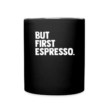 Espresso Coffee - Full Colour Mug - black - Front