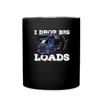 Truck Driver Truck Driver Truck Driver Trucker - Full Colour Mug - black - Front